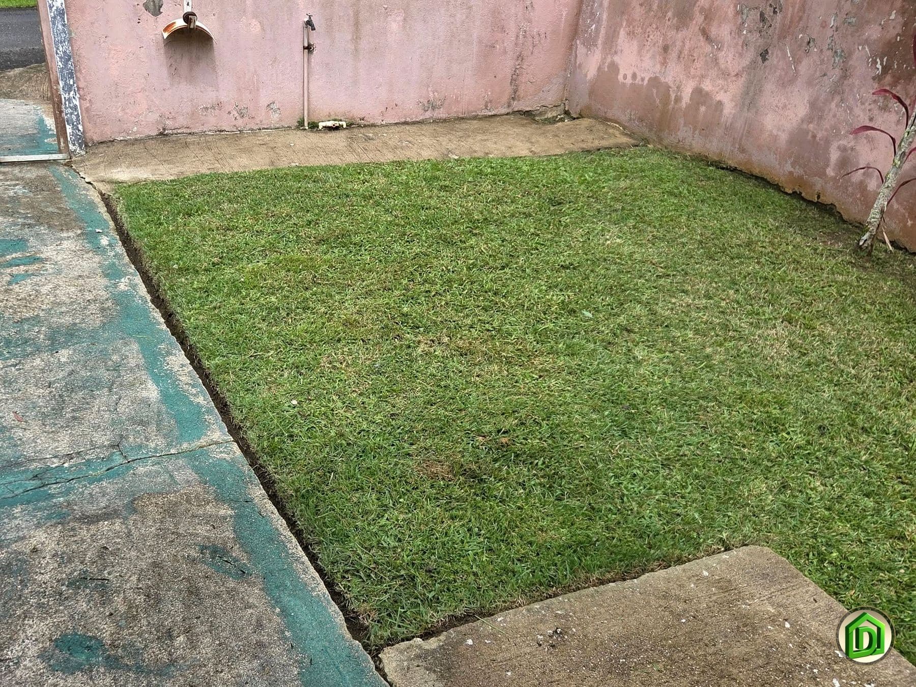 Patio interior terminado